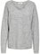 ONLY Onlcamilla V-Neck L/S Pullover Knt Noos Suéter pulóver, Gris (Light Grey Melange), M para Mujer