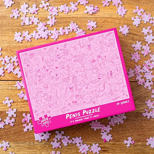 Bubblegum Stuff - Penis Puzzle 1000 Piece Jigsaw For Adults - Jigsaw Board, Puzzle 1000 Pieces - Puzzles For Adults