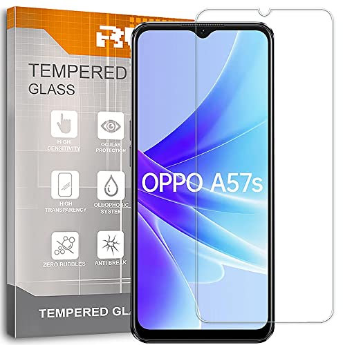REY Protector de Pantalla para OPPO A77 - OPPO A57S, Cristal Vidrio Templado Premium