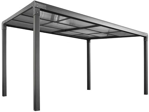 Forest Style Pergola autoportée en Aluminium 12 m² - Lina - L392 x l305 x H262 cm - Cerland