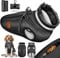 TRESKO® Hundejacke Winter mit Reflektoren inkl. 15 Stück Kotbeutel + Spender | Hunderegenmantel wasserdicht | Hundemantel mit Geschirr | Hunde Winterweste gefüttert (S, Schwarz)