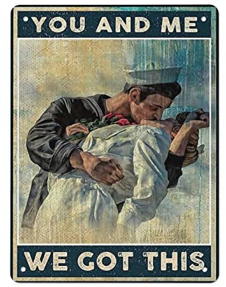 You And Me We Got This Wall Metall-Blechschild für Zuhause, Bar, Kneipe, Küche, Wandkunst, Deocr Man Cave, Vintage-Metallschild, Poster, Plakette, Schilder, Zitate, Schild