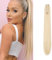 Dcbaboo Pferdeschwanz Haarteil Zopf Extension mit Klammer Glatt Lang Ponytail Extensions Haarverlängerung Clip Synthetik Gerade Pferdeschwanz Haarextension Zopf, 55cm Bleichblond