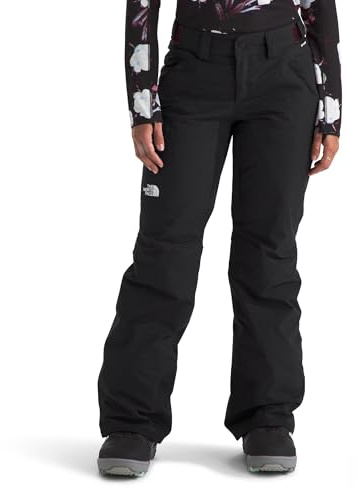 The North Face Women's Freedom Insulated Pant (Standard & Plus Size) - Waterproof Snow Pants, Ski & Snowboard, Ankle Gaiters, TNF Black-NPF, Medium Regular