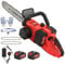 Panana Chainsaw 16inch Portable Electric Cordless Chain Saw with 2 Rechargeable Batteries for Pruning Garden