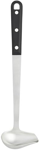 Judge Sabatier Stainless Steel Ladle, 34cm - Pouring Spout for Serving Gravy & Sauce - Comfortable Handle, Dishwasher Safe & Durable, Hanging Hole