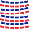 10m Guirnalda Bandera de Francia,30 Doble Cara Pequeña Personalizada Banderas,para Decoración Patio,Balcón,Jardin,Barra,para Juegos de Fútbol,Eventos Deportivos,Día Nacional,Fiesta de Francia