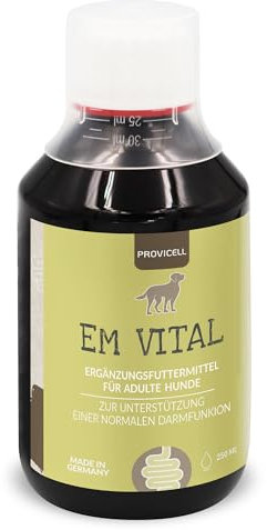 Darmflora Hund | Natürliche Darmsanierung für Hunde | Aktive Bakterienstämme | Mit Tierärzten in Deutschland entwickelt & hergestellt | Fördert Verdauung & Immunsystem | Provicell EM Vital 250 ml