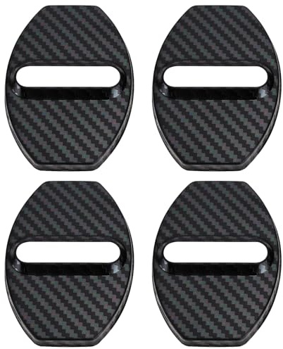 Be In Your Mind 4 Pièces Couvercle de Boucle de Serrure de Porte de Voiture en Acier Inoxydable Couvercle de Protection de Serrure de Porte Compatible avec Audi TT Mk1 Mk2 Mk3 70x50mm