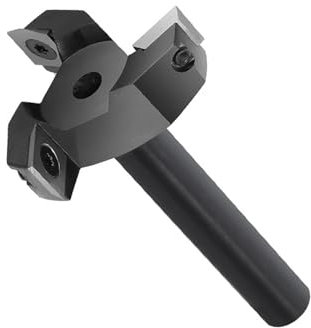 Fraises à surfacer pour défonceuse Fraise à raboter le bois à 3 cannelures 39 mm 59 mm Diamètre de coupe 8 mm 12 mm Tige Fraise à défoncer for planche à découper Insert en carbure Dalle(Inserts-for-D3