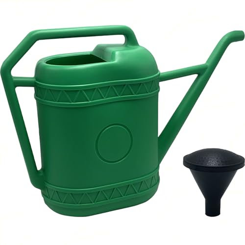 Sicignano | Arrosoir 6 litres avec douche micro-perforée et poignée, plastique, couleurs assorties, arroser des fleurs, plantes, vase jardin, terrasse, fabriqué en Italie
