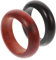 WRITWAA 2stücke Holzfinger-ringe Vintage Dekorationsringe Aus Edlem Holz Kreative Fingeraccessoires Für Damen Und Herren Zum Basteln Und Für Freunde Einfache Und Stilvolle Holzringe