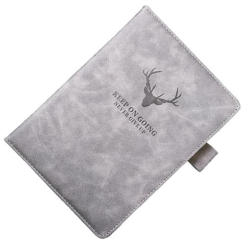 TOGEVAL 1Stk verdicktes Notizbuch Notebook bescherung Notepad nootbook Ideen-Notizbuch Sitzung Notizblock Reisenotizbuch Business-Notizbücher Schulheft Übungsheft A5-Notizbuch Grey
