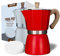 AGOGO Milano Moka Pot, Stovetop Espresso Coffee Maker, Percolator Espresso Maker With Paper Filter (Red, 6 Cup/300ml)