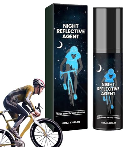 Peinture phosphorescente dans l'obscurité - Peinture en spray de nuit - 100 ml - Pour conduite de nuit à vélo - Spray réfléchissant de sécurité pour vêtements, vélos, skateboards, toile, bois, tissu