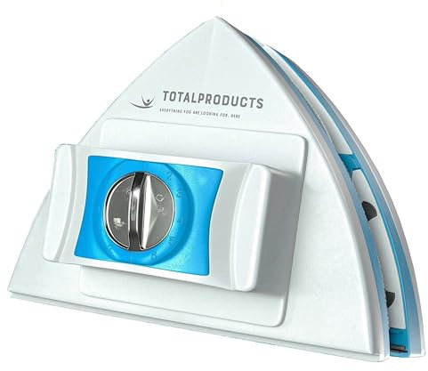 Magnetic Glass Cleaner from 3 to 30 mm, Climalit Window Cleaner, Adjustable Window Cleaner with Magnet, Pack of Window Cleaner + Microfiber Cloth, for Business/Professional and Personal Use.