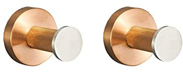 Jewelry Gold Rose Brackaged Mur Clothes Crochet Porte-Toile de Toilette Bar Serviette de Serviette Installations de Salle de Bain Accessoires de Salle de Bain, Support en Papier (2 PCS Robe Hook)