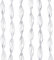 PALUPLUS Tenda a Eliche Antimosche, frange in PVC Estruso, misura 120x230 cm, tenda per porte e finestre, moschiera a pannello, catenelle a caduta, zanzariera per insetti -2102C-4,22 (Trasparente)