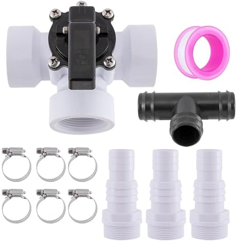 Genérico Solar Heater Bypass Kit – Pool-Diverter-Set, Schlauchverbindungspumpen und Zubehör, mehrere Einheiten für Solar-Heizsystem, Schwimmbadzubehör