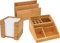 Wedo Schreibtischset Bambus | Zettelbox, Briefständer und Schreibtischbutler | elegantes, ökologisches Bambusmaterial