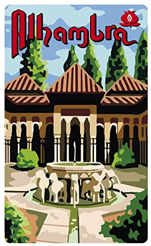 Artimagen Aufkleber Alhambra Granada 50 x 80 mm.