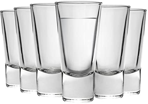 Bormioli Rocco Bicchiere per Shot liquore/Espresso Ypsilon - in Vetro - 70 ml - 6 Pezzi