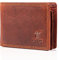 MATADOR Mini Portefeuille Homme en Cuir Véritable | Petit Porte-Monnaie Blocage RFID/NFC | Boîte Cadeau Incluse | Style Vintage Marron