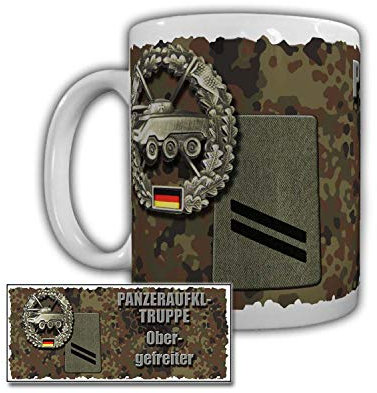 #29828 Mug Tank Reconnition Top Fire Beret Ponds Biltz Rank Badge