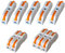 QitinDasen 16Pcs Premium SPL-1 Levier-Ecrou Fil Connecteur Set, 1 Voies 2 Ports Conducteur Compact Fil Connecteurs, Compact Connecteur Ressort Bornier (Combinaison Libre)