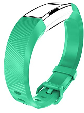 CoolGadget Armband für Fitbit Alta/HR in Silikon Sport Hellblau | Ersatzarmband weich und atmungsaktiv, verstellbar, wasserfest, für Damen und Herren