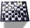 Alnicov Chess Board Set Game -Travel Magnetic Chess Piece Set with Chess Folding/Portable Storage Board-Traditional Strategy Game