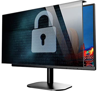 JANEFLY Sichtschutzfolie (Rahmen hängend), 30 Grad Anti-Peeping, Anti-Blaulicht-Film für Desktop-Monitore, Monitore, All-In-One-Computer / 19in 391x320mm