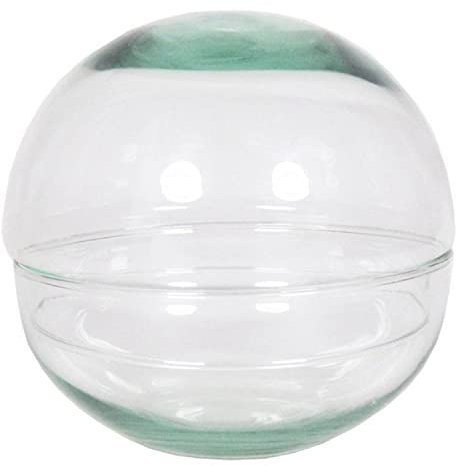 INNA-Glas Kugel Terrarium Bryson aus Glas, klar, 12 cm, Ø 12 cm - Sukkulenten Terrarium