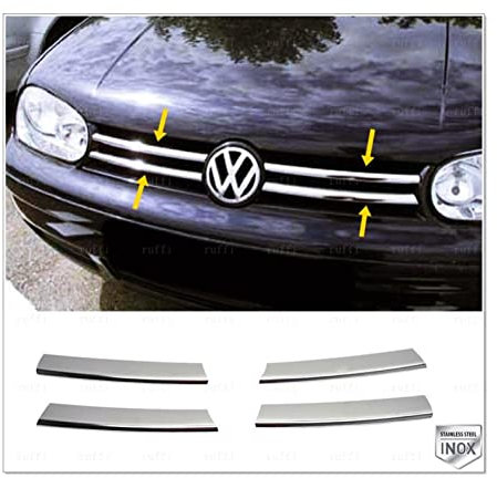 Der VW Golf 4 ist kompatibel mit Chrome Front Grille 4 pc. 1998-2004 P. Steel (6696485)