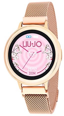 Liu Jo SWLJ057 Orologio digitale al quarzo da donna con cinturino in acciaio inossidabile oro rosa, oro, Elegante