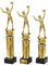 eberin · Volleyball Pokal mit Wunschtext · Volleyballspielerin auf Goldsäule/Marmor · Damen Volleyball Pokal in 3 Größen erhältlich · (33,4 cm)