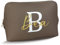 Kosmetiktasche personalisiert Initial + Name, Schminktasche, Kulturtasche für Damen, Handtasche, Geschenk Frauen, Schminke Beauty Make-Up (Taupe, groß)