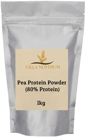 Pea Protein Powder 1kg (80% Pure Plant Protein) by Villa Nostrum