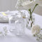 Ginger Ray 3x Ribbed Glass Bud Vases Wedding Table Decorations 5.5cm