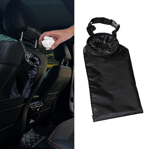 deemars 2PCS Auto-Müllsack, Auto Mülleimer, Auto-Mülleimer mit wasserdichtem Oxford-Material, Hängender Rücksitz-Automüllsack, Autozubehör Mülleimer Universal für Auto Outdoor Reisen Haus