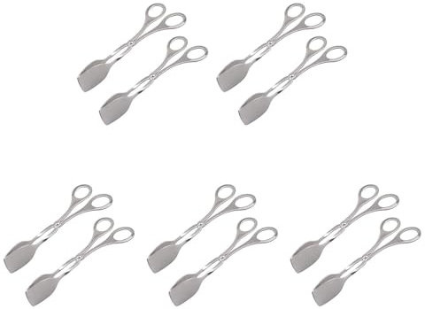 Widybord Pinze da Cucina 10 Pezzi Pinze per Griglia Pinze per Pasticceria Pinze per Servire Pinze Multiuso Pinze da Cucina Un Forma di Forbice