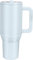 ThreeRs Hydro Vacuum Insulated Stainless Steel Travel Mug, Tumbler with Handle Straw, 1.13L, with Handle, Flip Straw, Leak-Proof Lid, Rubber Base, Keeps Drinks Hot or Cold for 24 Hours (Frost)