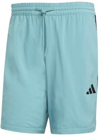 adidas Herren Essential Three Stripes Chelsea Short, Powder Teal/Black, 3XL