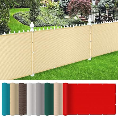 Toldo parasol rectangular transpirable de 200 x 300 cm, para valla de privacidad, anti UV, a prueba de polvo, resistente al viento, ideal para jardín, patio, actividades de césped, color crema