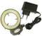 Mikroskop 144 LED Ringlampe Lupe Lichtquelle mit 110V-240V Adapter for Mikroskopkamera(Nero)