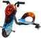 Drift Scooter Elektro Dreirad für Kinder - 360° Driftfunktion, 3 Geschwindigkeitsstufen, LED-Beleuchtung, Verstellbarer Sitz & Bluetooth (Offroad, Flammen-Design)