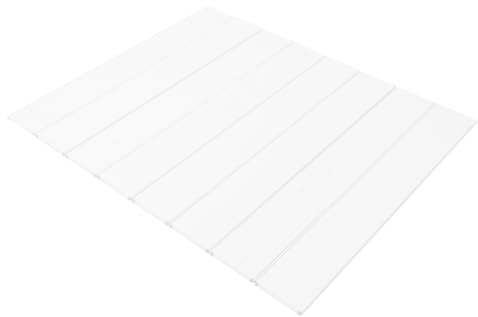 Badewannenabdeckung 160x70 cm PVC Badewannenbretter Faltbare Badewannenablage bis 5kg Belastbar für Haus Badewannen Badezimmer SPA (Weiß)
