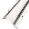 XUCAJING Bodenkabelabdeckungen Für Kabel, Überstreichbarer Kabelverdecker, Hitzebeständiger Kabelkanal, An Der Wand Montiertes Tv-Kabelmanagement Aus Edelsta– 1 M Lang – Silber/Thicker/10Cm/3.9In-40 C