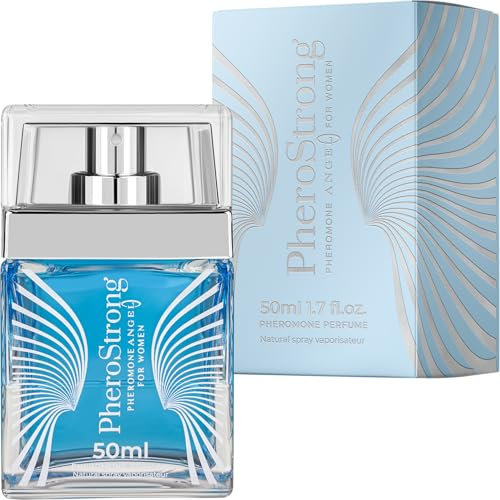 PheroStrong Angel Feromonas Perfume para mujer – Perfume oriental para mujer con cacao, haba tonka y jazmín – seductor y duradero – Eau de Parfum 50 ml para la autoestima y la atracción