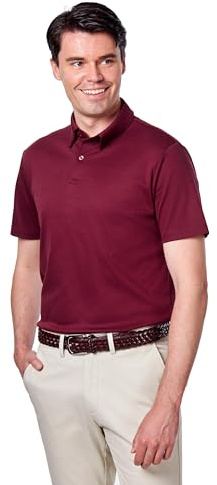 Xposed Mens Mercerised 100% Cotton Polo T Shirt Short Sleeve Collar Smart Golf Top Regular Fit